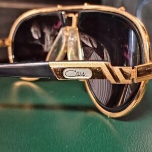 Cazel men's gold and black sunglasses MOD 642/3